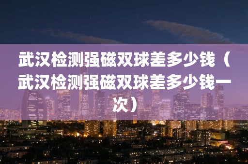 武汉检测强磁双球差多少钱（武汉检测强磁双球差多少钱一次）